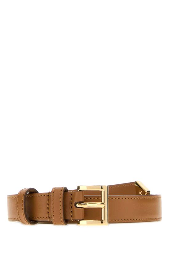 26FW 프라다 트라이앵글 로고 레더 벨트 1CC6258NQ F03CW CAMEL