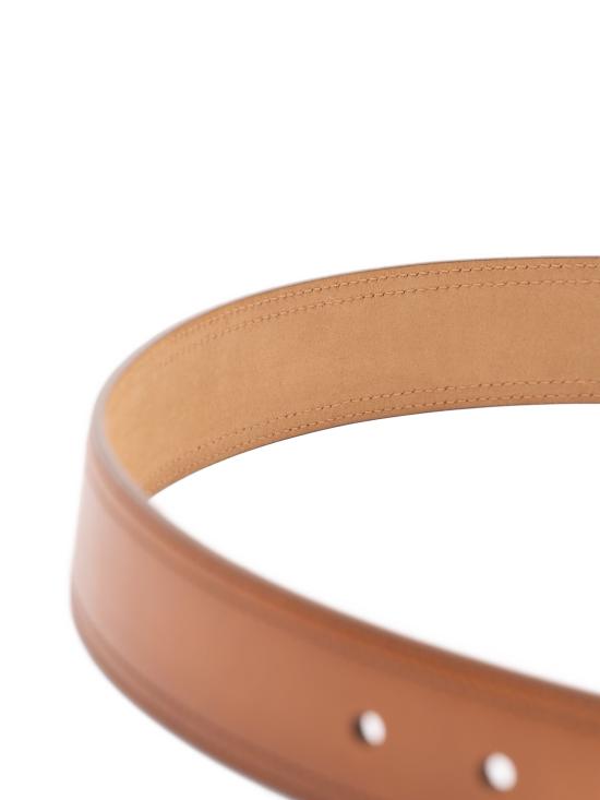 26FW 미우미우 더블 루프 버클 가죽 레귤러 벨트 5CC7312IER F0046 CAMEL - MIU MIU