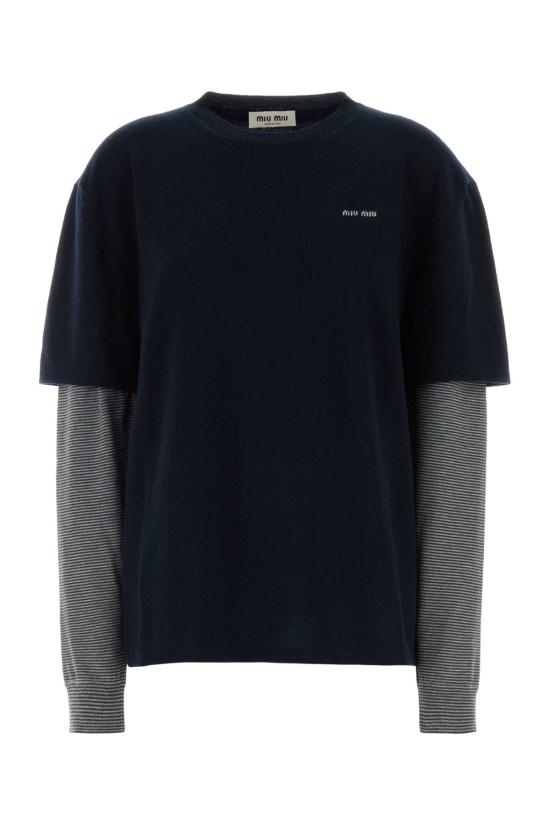 26FW 미우미우 스웨터 MML07LSOOO6061 F095J BLUE