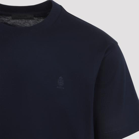 26FW 프라다 반팔 티셔츠 UJN999SOOO196F F0124 BLUE - PRADA