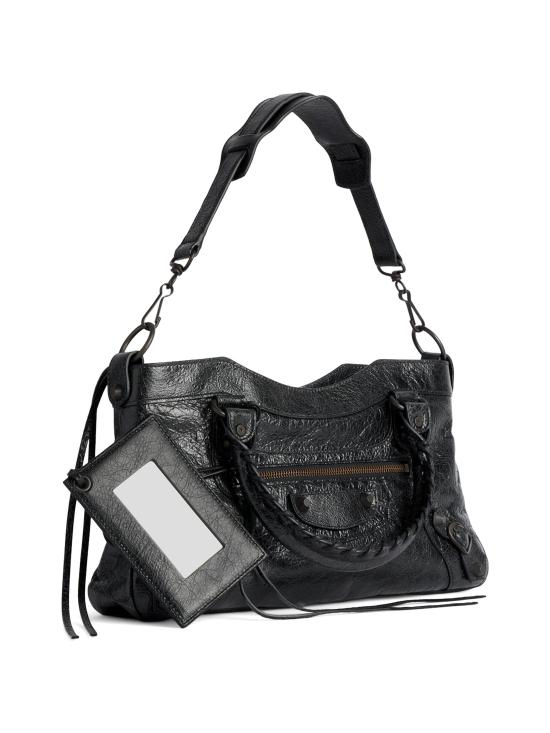 26FW 발렌시아가 르 시티 퍼스트 백 8669582ACFH 1000 BLACK - BALENCIAGA