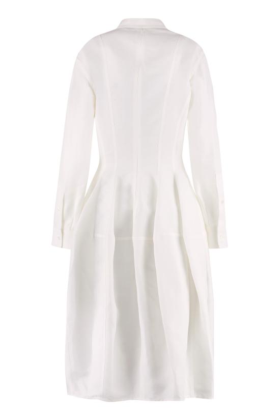  보테가베네타 미디 원피스 725506V2LB09071 White - BOTTEGA VENETA