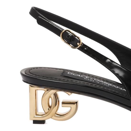  돌체앤가바나 페이턴트 레더 슬링백 CG0913A103780999 black - DOLCE & GABBANA