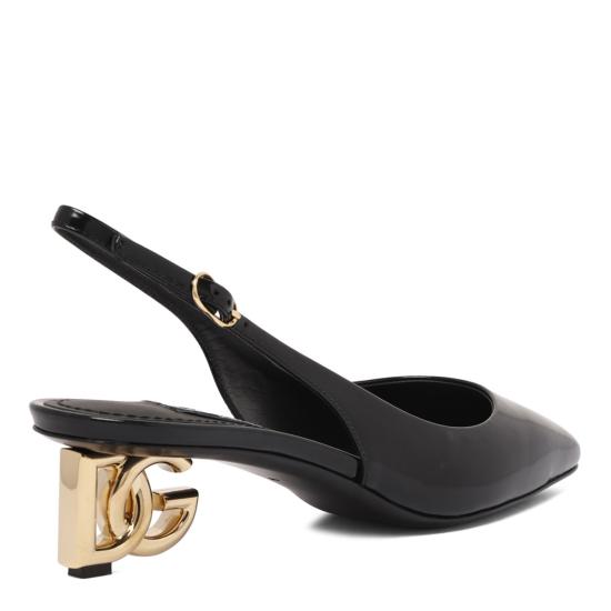  돌체앤가바나 페이턴트 레더 슬링백 CG0913A103780999 black - DOLCE & GABBANA
