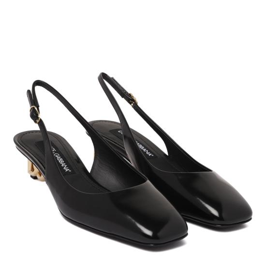  돌체앤가바나 페이턴트 레더 슬링백 CG0913A103780999 black - DOLCE & GABBANA