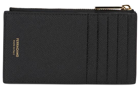 26FW 살바토레 페라가모 간치니 카드지갑 661453775663 black - SALVATORE FERRAGAMO