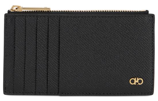 26FW 살바토레 페라가모 간치니 카드지갑 661453775663 black - SALVATORE FERRAGAMO