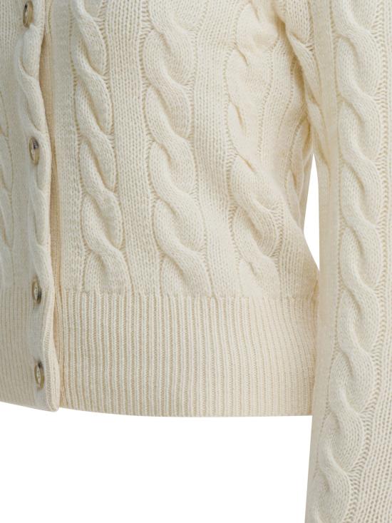 26FW 폴로 랄프로렌 로고 자수 크루넥 가디건 211972104002AUTHENTICCREAM WHITE - POLO RALPH LAUREN