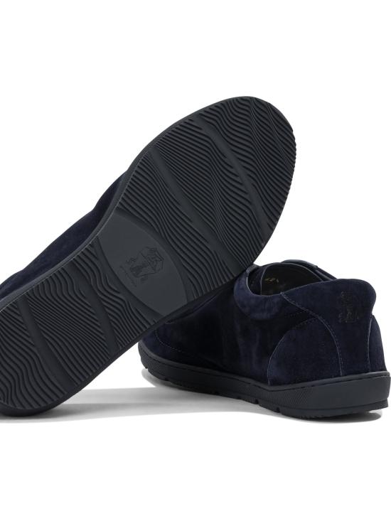 26FW 브루넬로 쿠치넬리 라이트 웨이트 스웨이드 스니커즈 MZUCAHN345C8862X BLUE - BRUNELLO CUCINELLI