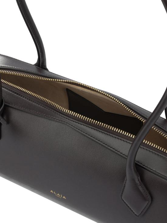 26FW 알라이아 르 테켈 미디움 레더 숄더백 AA1S06033I061U15 BROWN - ALAIA