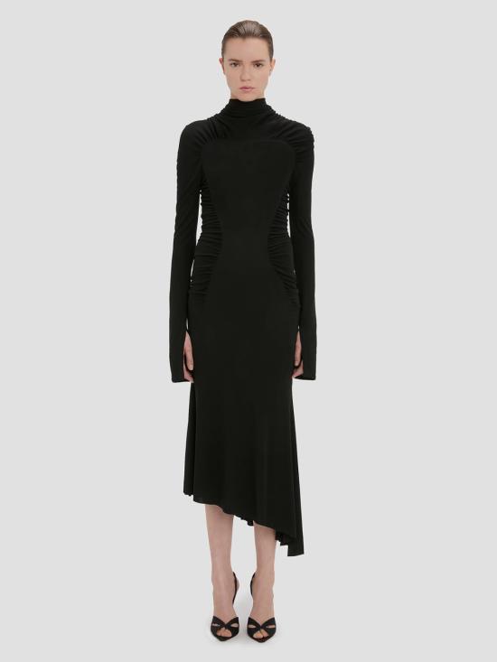26FW 빅토리아 베컴 롱 원피스 1326WDR007472A 1 BLACK - VICTORIA BECKHAM