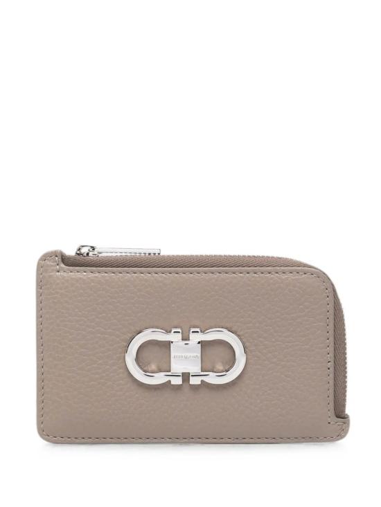 26FW 살바토레 페라가모 간치니 코인퍼스 카드 홀더 2210750796465 TAUPE GREY