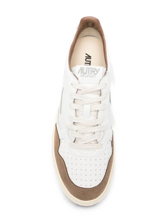 26FW 오트리 메달리스트 로우 스니커즈 AULMFT17 WHTTABACCO WHITE - AUTRY