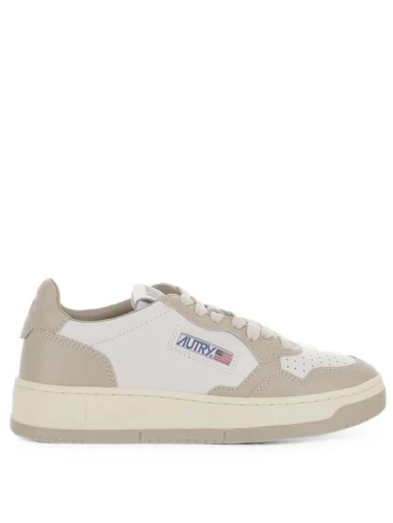 26FW 오트리 메달리스트 로우 레더 스니커즈 AULWWB67 WHTFEATHER WHITE