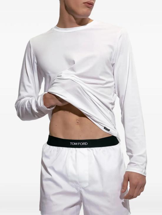 26FW 톰포드 긴팔 티셔츠 T4M141410 100 WHITE - TOMFORD