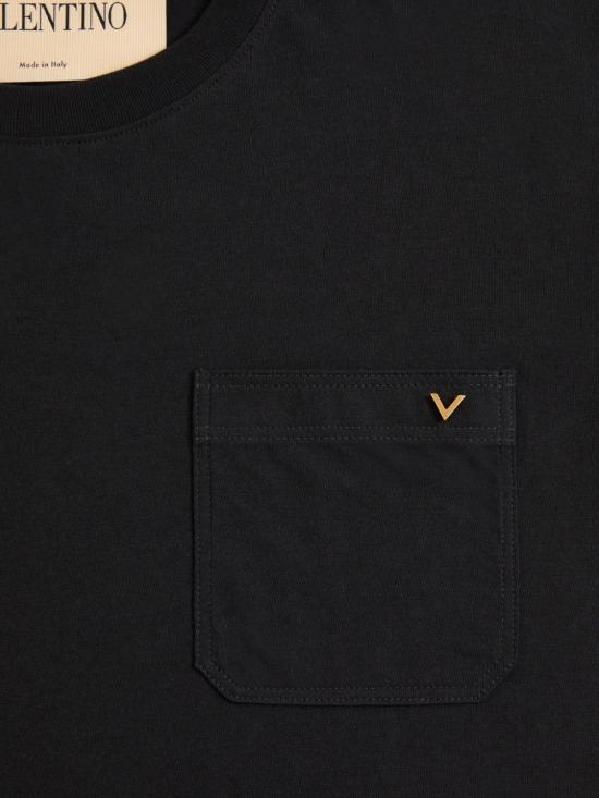 26FW 발렌티노 가라바니 반팔 티셔츠 VMG10VBGR 0NO BLACK - VALENTINO GARAVANI