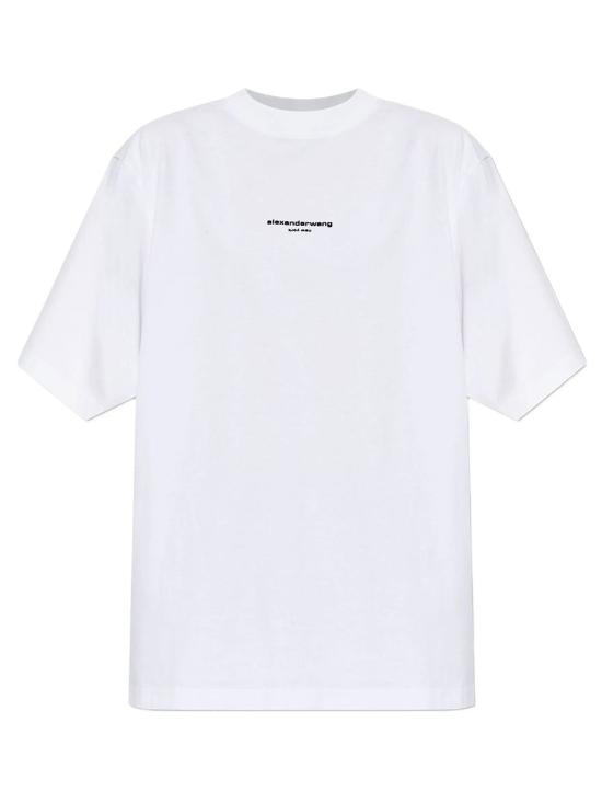 26FW 알렉산더 왕 반팔 티셔츠 UCC3261905 100 WHITE