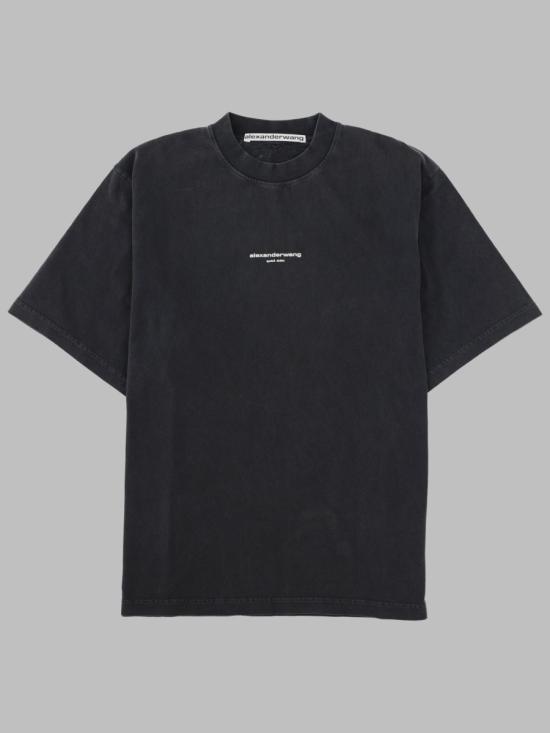 26FW 알렉산더 왕 반팔 티셔츠 UCC3261905 011 BLACK - ALEXANDER WANG
