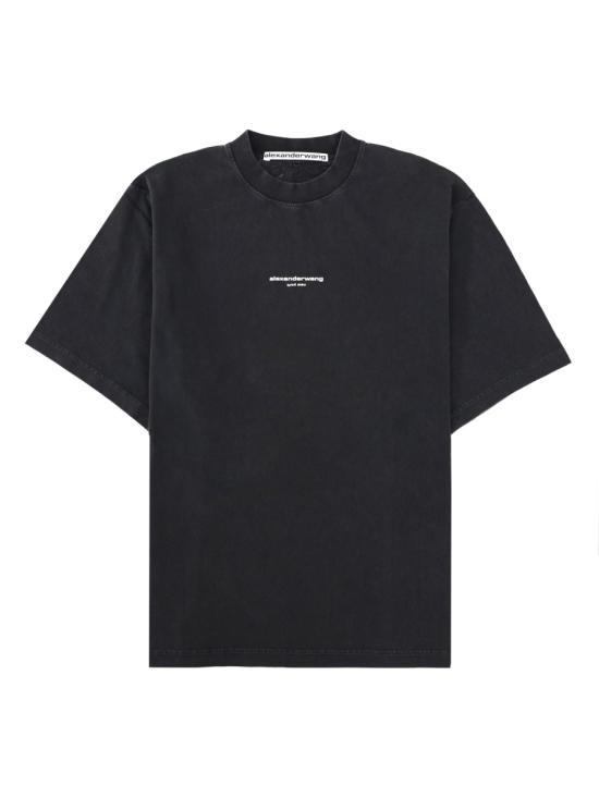 26FW 알렉산더 왕 반팔 티셔츠 UCC3261905 011 BLACK