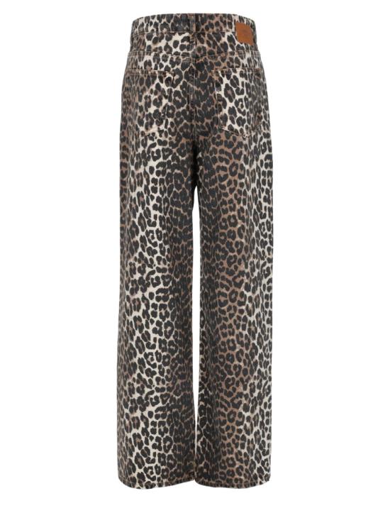 26FW 가니 스트레이트 팬츠 A1190039859 LEOPARD - GANNI