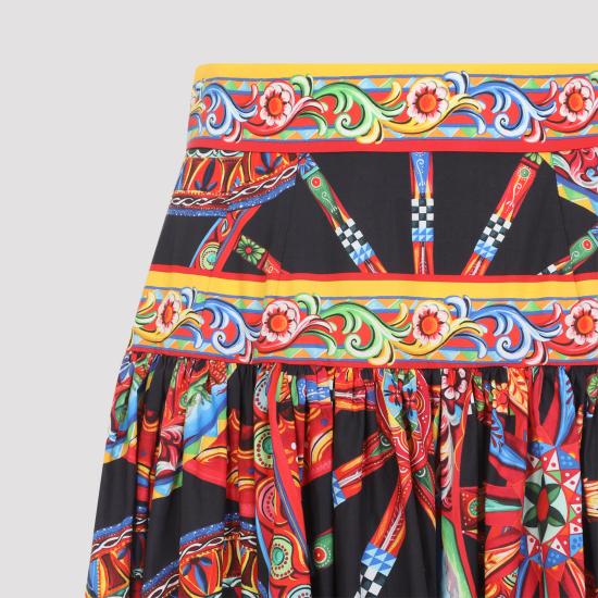 26FW 돌체앤가바나 롱 스커트 F4CELTGDDTF S9000 MULTICOLOUR - DOLCE & GABBANA