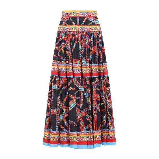 26FW 돌체앤가바나 롱 스커트 F4CELTGDDTF S9000 MULTICOLOUR