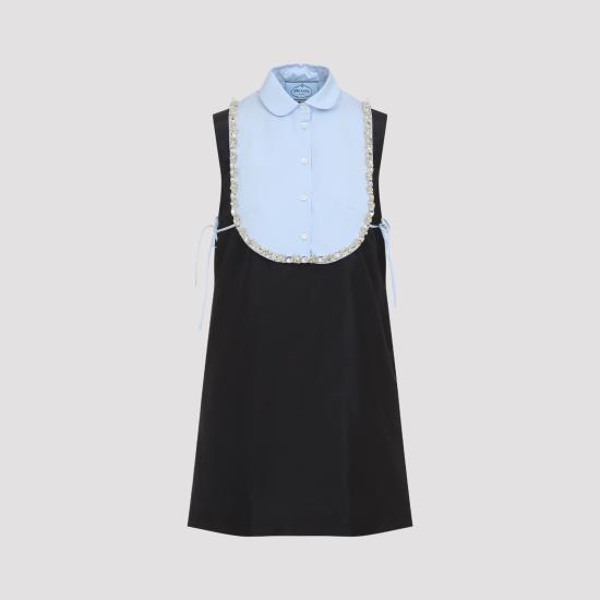 26FW 프라다 숏 원피스 P3T00RSOOO120M F0002 BLACK - PRADA
