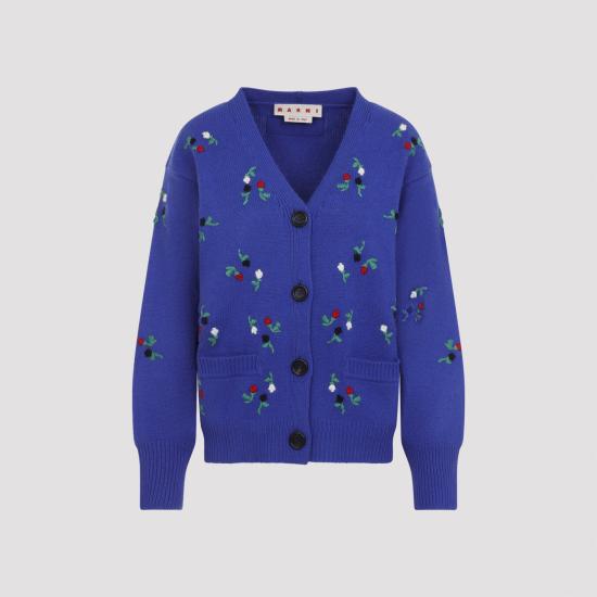 26FW 마르니 가디건 CDMD0463S0UFZ415 FLB59 BLUE - MARNI