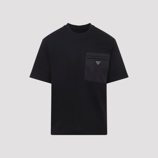 26FW 프라다 반팔 티셔츠 UJN661SWMO11CK F0002 BLACK - PRADA