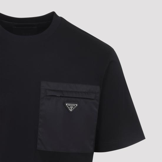 26FW 프라다 반팔 티셔츠 UJN661SWMO11CK F0002 BLACK - PRADA