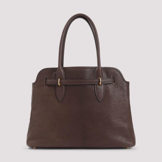 26FW 미우미우 토트백 5BG291VOON2BBL F0NBL BROWN - MIU MIU
