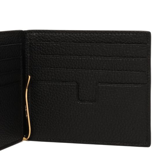 26FW 톰포드 그레인 레더 머니 클립 Y0231LCL158G NAA BLACK - TOMFORD