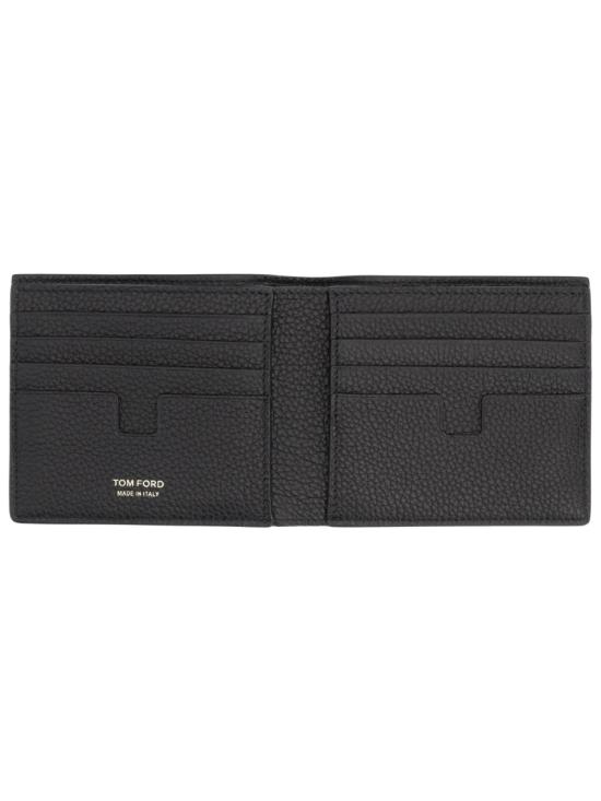 26FW 톰포드 그레인 레더 클래식 반지갑 Y0228LCL158G NAA BLACK - TOMFORD