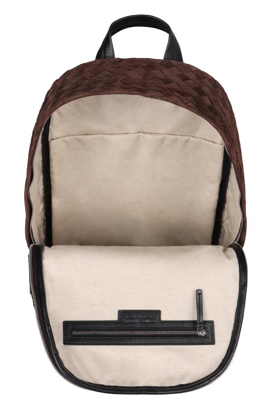 26FW 보테가베네타 인트레치아토 스웨이드 백팩 828117V1QEC 2609 BROWN - BOTTEGA VENETA