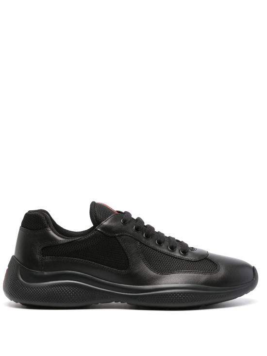 26FW 프라다 아메리카 컵 스니커즈 4E34006GW F0002 BLACK
