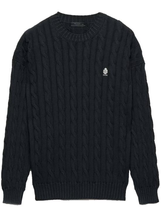26FW 프라다 스웨터 UMF30419VL F0002 BLACK