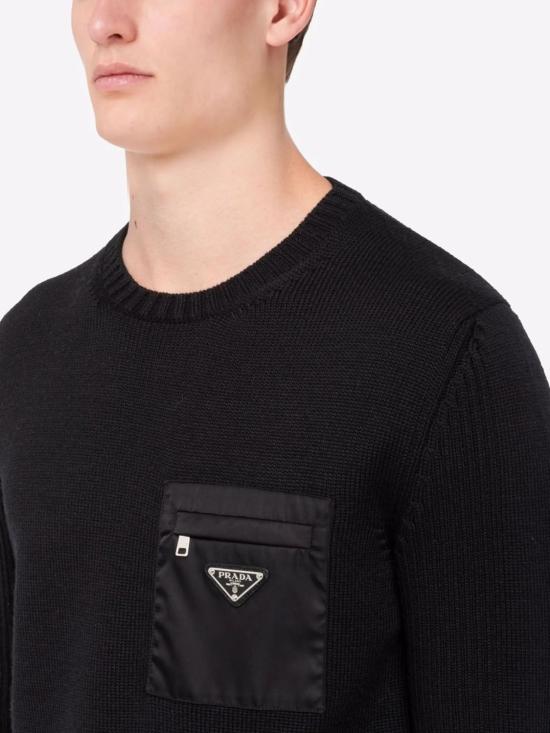 26FW 프라다 스웨터 UMB0491W4X F0002 BLACK - PRADA