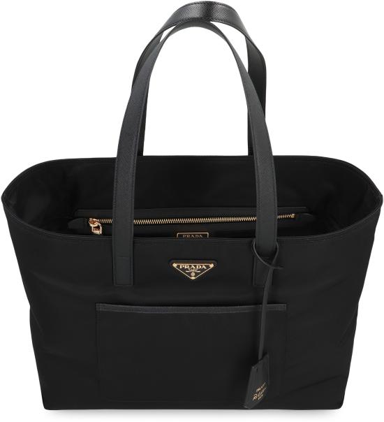 26FW 프라다 리에디션 1978 리나일론 사피아노 레더 토트백 1BG555R064 F0002 BLACK - PRADA