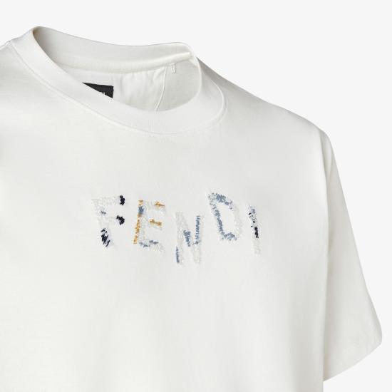 26FW 펜디 반팔 티셔츠 FY1319AUOB F0H0G WHITE - FENDI