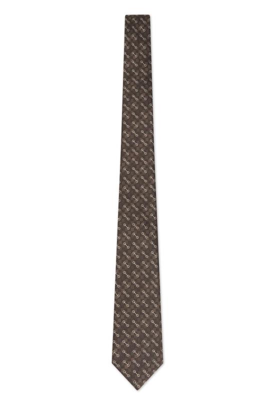 26SS 구찌 넥타이 8533674E0092279 brown - GUCCI