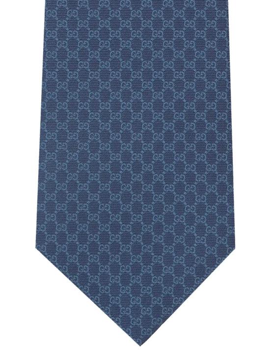 26FW 구찌 GG 실크 자카드 타이 8361324E0094300 blue - GUCCI