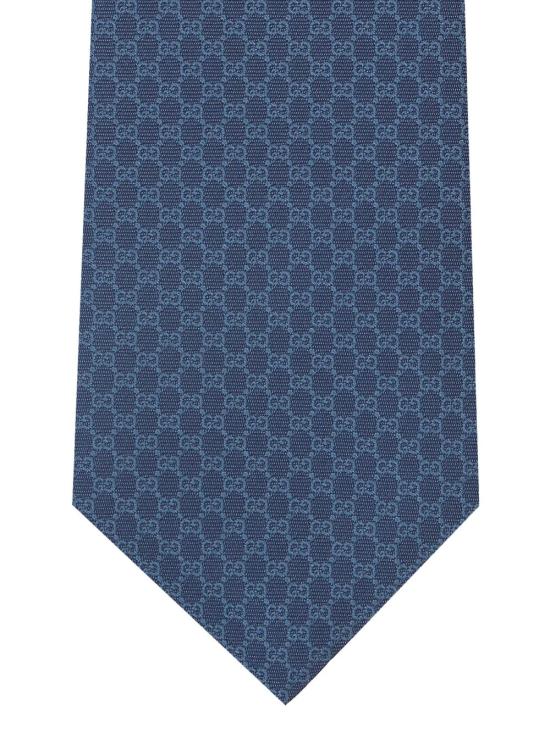 26FW 구찌 GG 실크 자카드 타이 8361324E0094300 blue - GUCCI