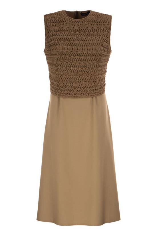 26SS 파비아나 필리피 미디 원피스 ABD266F179L774 1268 BROWN