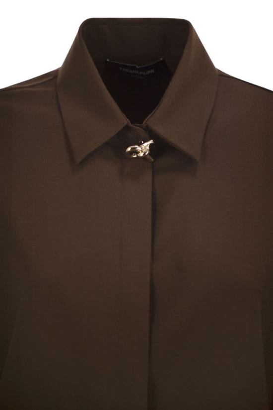 26FW 파비아나 필리피 셔츠 CAD216F312D620 1269 DARK BROWN - FABIANA FILIPPI