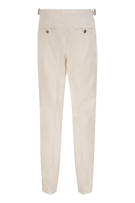 26FW 브루넬로 쿠치넬리 스트레이트 팬츠 M246NM5010 C6007 WHITE - BRUNELLO CUCINELLI