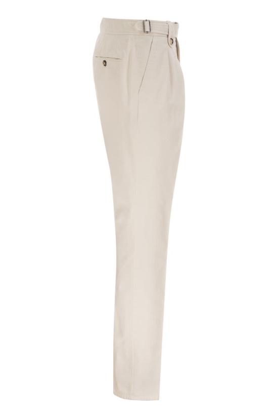 26FW 브루넬로 쿠치넬리 스트레이트 팬츠 M246NM5010 C6007 WHITE - BRUNELLO CUCINELLI