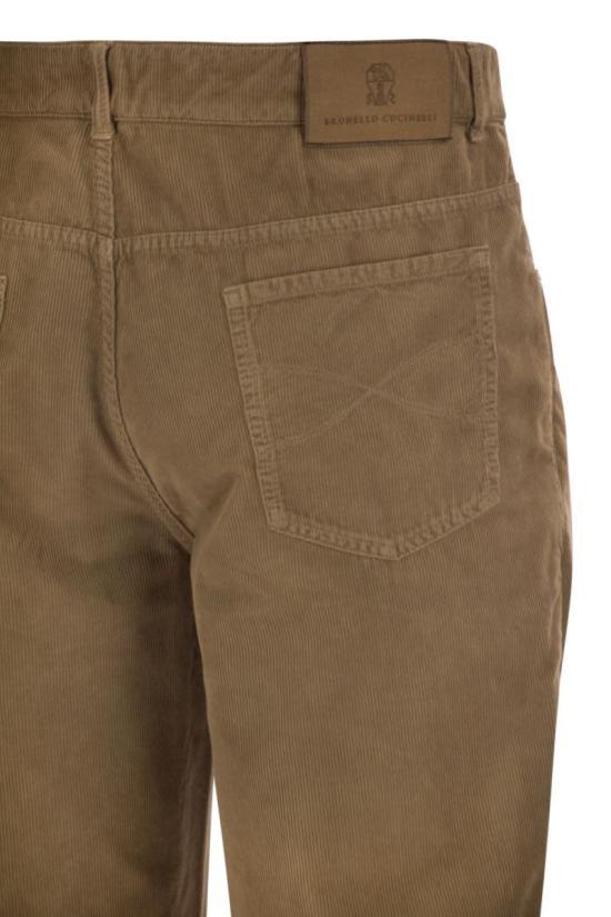 26FW 브루넬로 쿠치넬리 스트레이트 팬츠 M279NI1780 C6338 CAMEL - BRUNELLO CUCINELLI