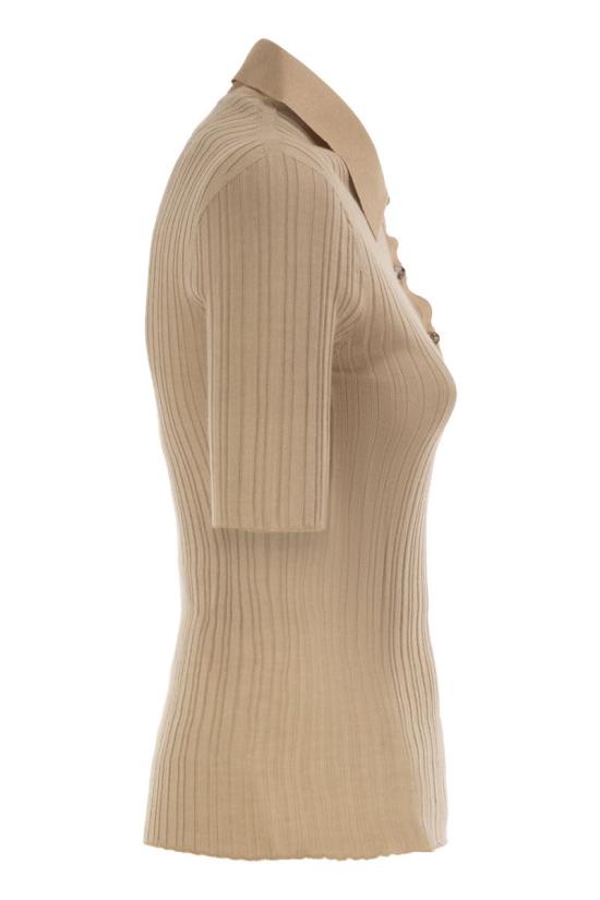 26SS 파비아나 필리피 폴로 티셔츠 MAD266F006L78 0157 BEIGE - FABIANA FILIPPI