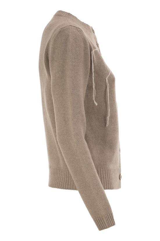 26FW 파비아나 필리피 가디건 MAD216F025M287 0165 LIGHT BROWN - FABIANA FILIPPI
