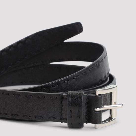 26FW 프라다 앤티크 레더 벨트 1CC7322ZQ4 F0002 BLACK - PRADA